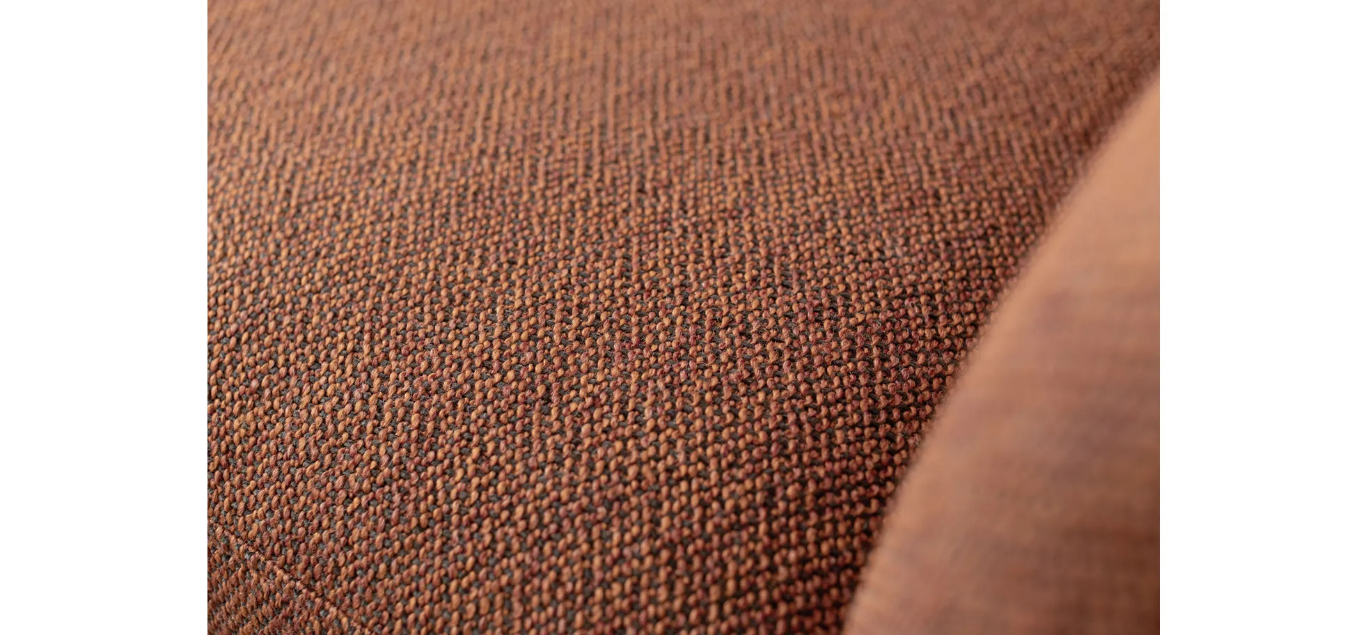 Ecksofa Enna - Longchair links mit 1,75-Sitzer, Stoff, Terracotta