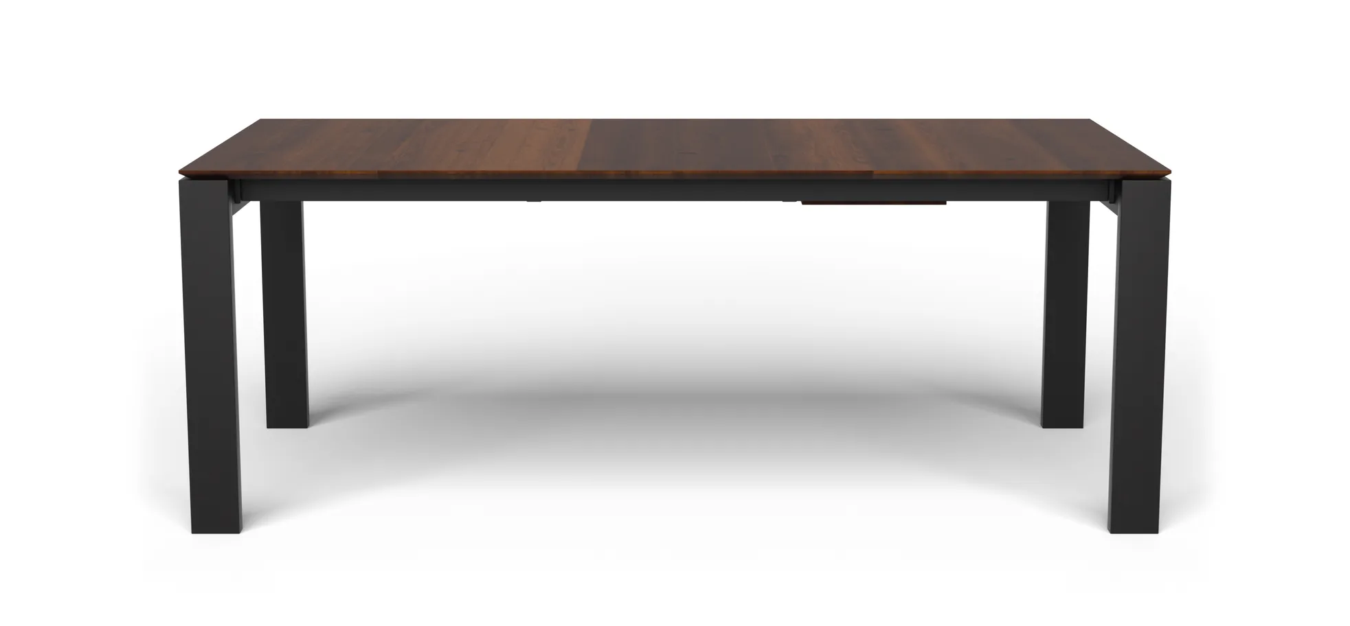 Esstisch 3400 - ausziehbar, LB ca. 200x100 cm, Nussbaum massiv