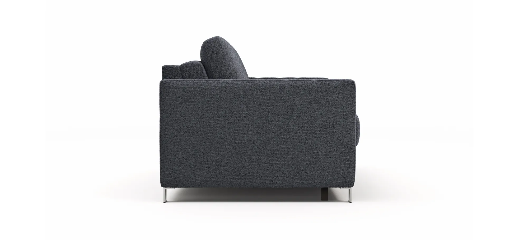 Sofa Nuoro - 2,5-Sitzer inkl. Schlaffunktion, Armlehne schmal, Stoff, Eisblau