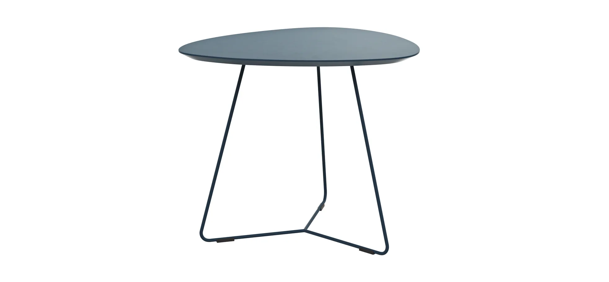 Ecktisch Fano - LBH ca. 59x50x50 cm, Fenix, Dunkelblau 3027548