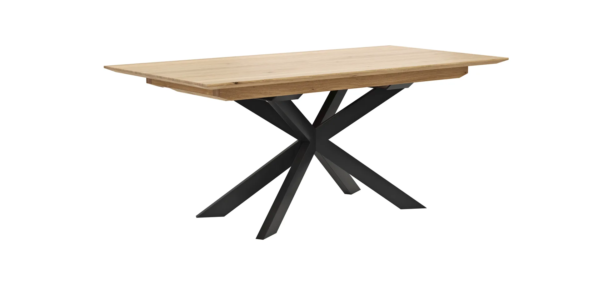 Esstisch Talara Lola - beidseitig ausziehbar, LB ca. 180x90cm, Wildeiche Bianco 118684