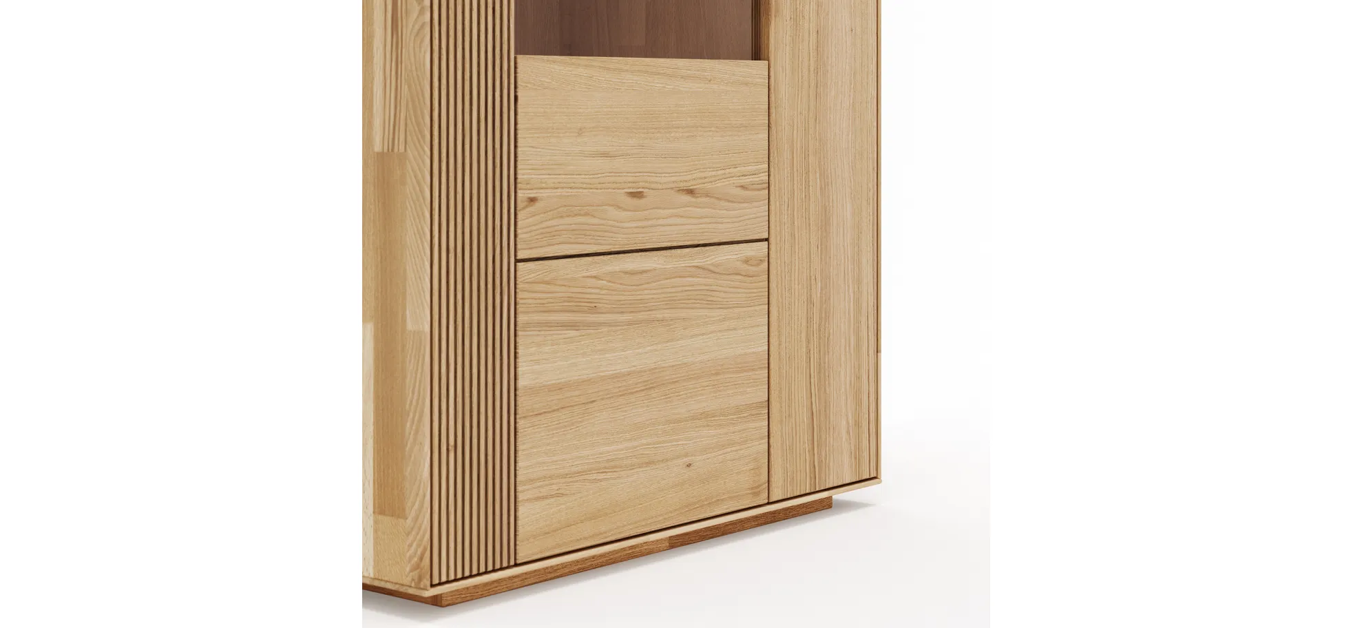 Vitrine Estana - Eiche massiv, legno