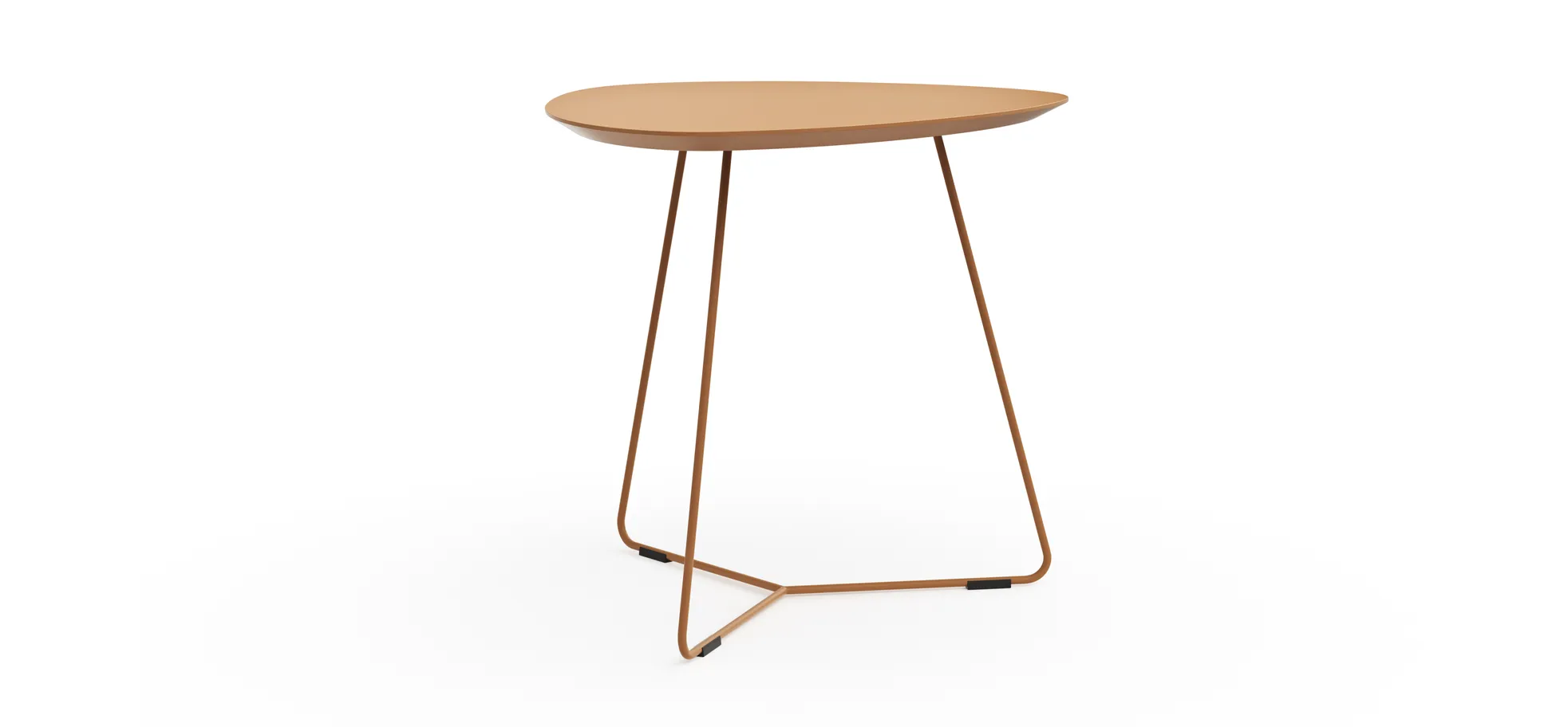Ecktisch Fano - LBH ca. 59x50x50 cm, Fenix, Beige