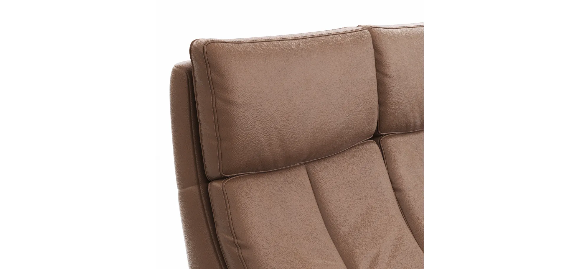 Sofa Sitz.Konzept Sofa - 2,5-Sitzer inkl. Relaxfunktion (motorisch) und Kopfteilverstellung, Leder, Cognac