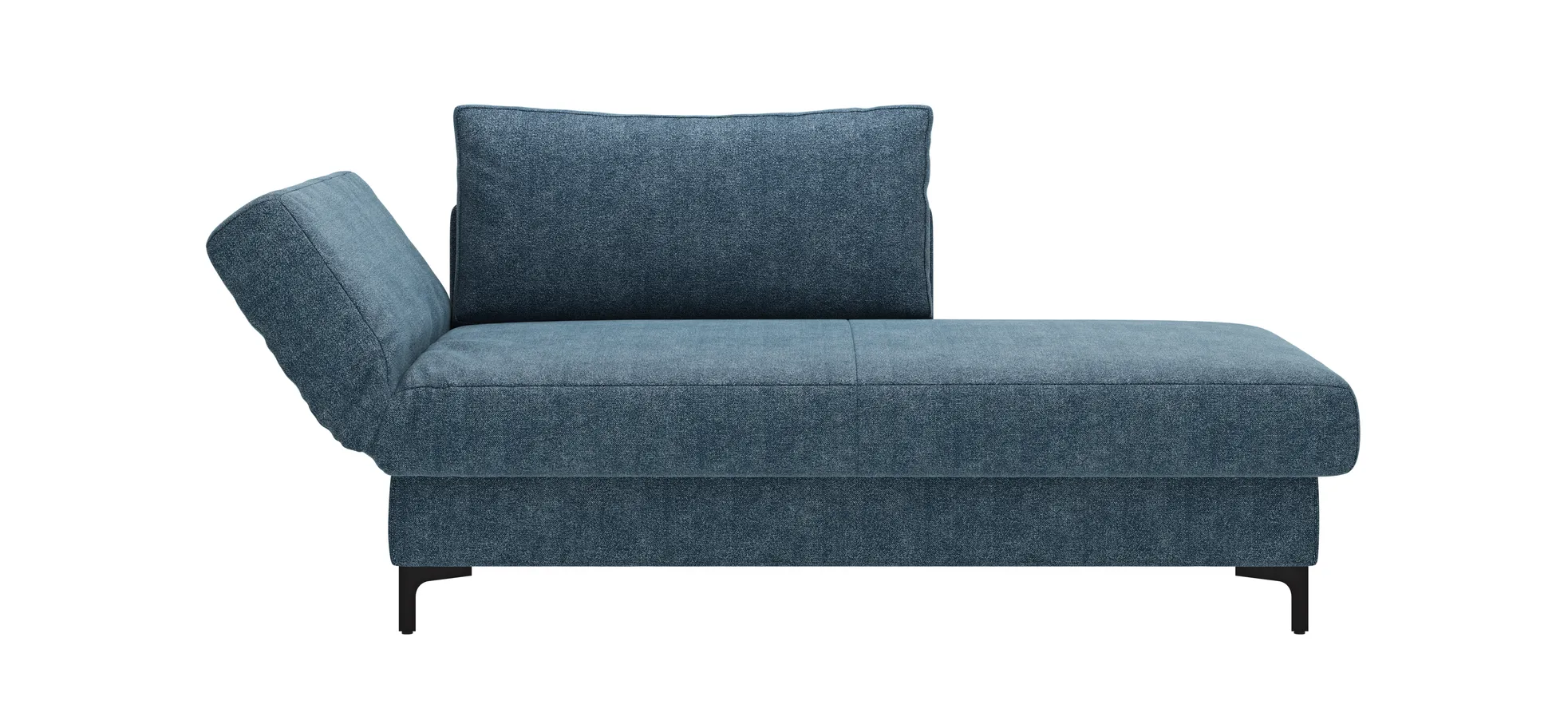 Schlafsofa Verano - Ausrichtung links inkl. Schlaffunktion und Bettkasten, Stoff, Petrol 133988