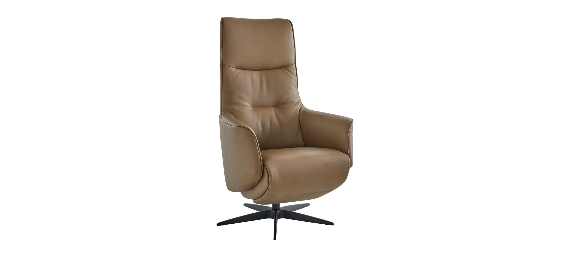 Relaxsessel Riposo - inkl. motorischer Relaxfunktion, Leder, Braun 1449821
