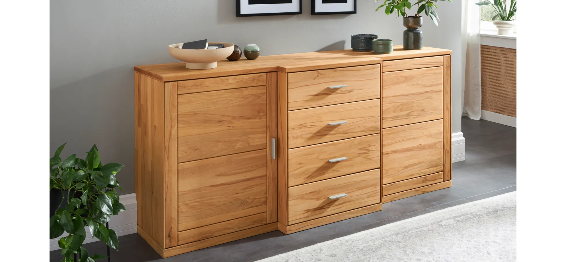 Sideboard Faro 6.0 - Kernbuche massiv, natur geölt