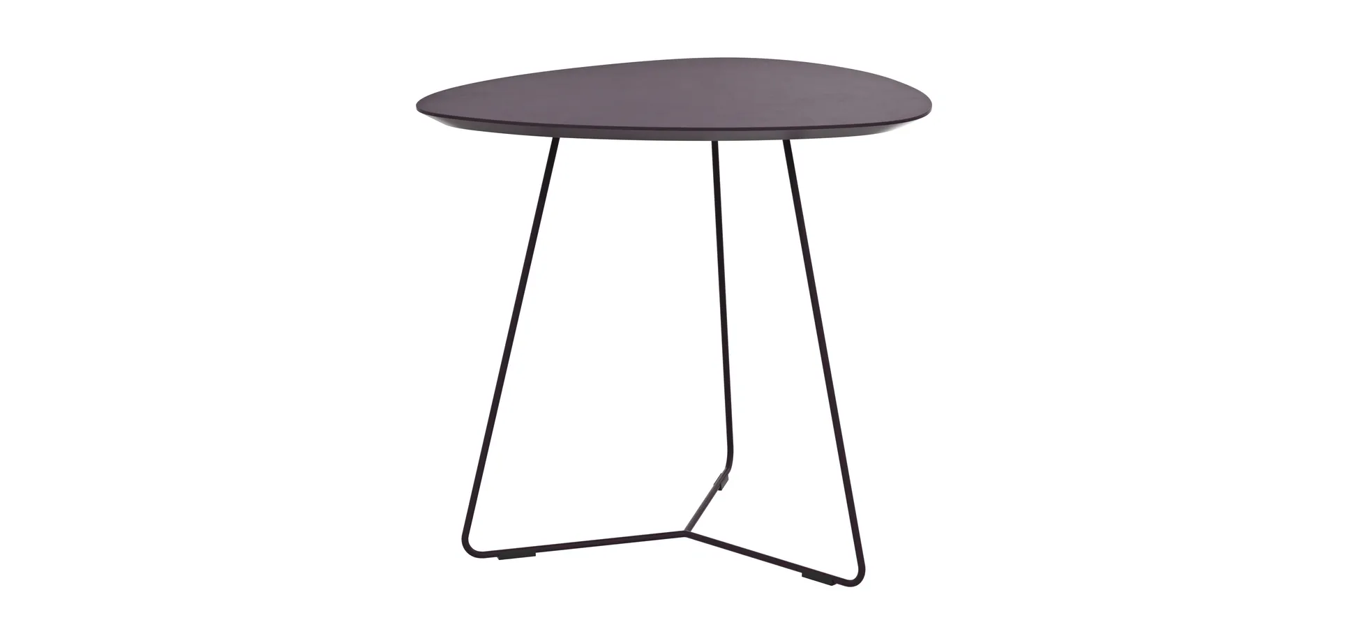Ecktisch Fano - LBH ca. 59x50x55 cm, Fenix, Aubergine 147383