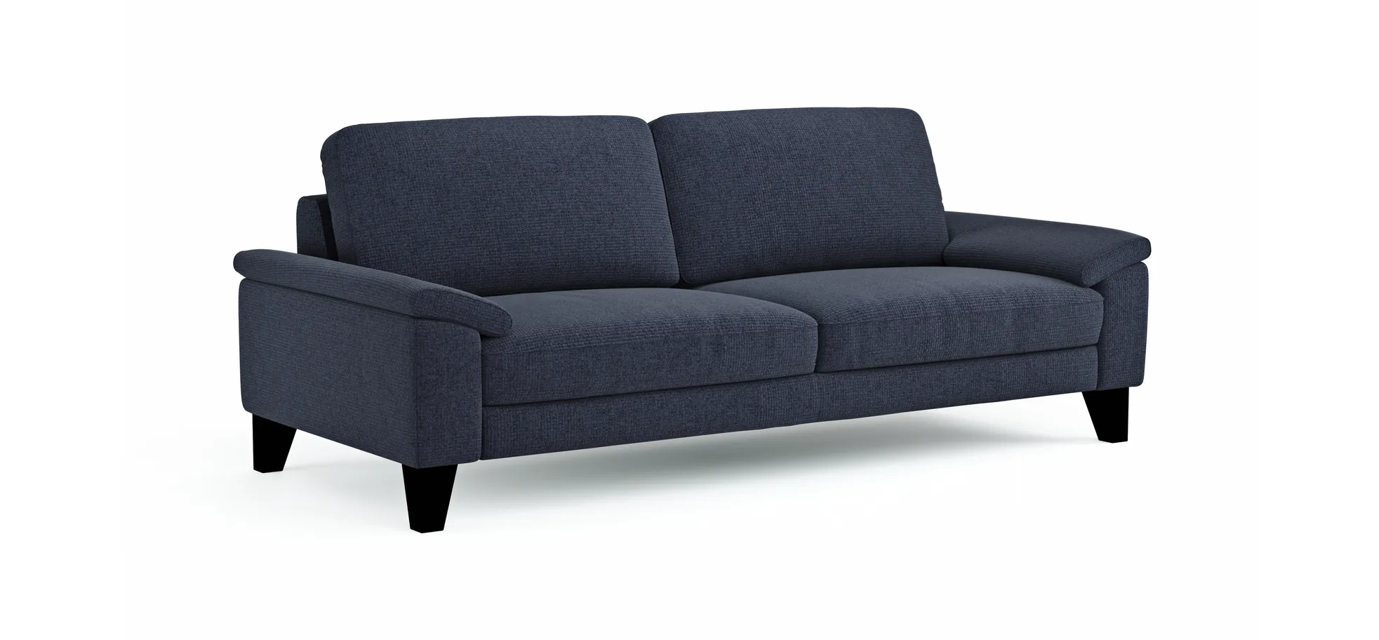 Sofa Oviedo - 3-Sitzer, Stoff, Dunkelblau