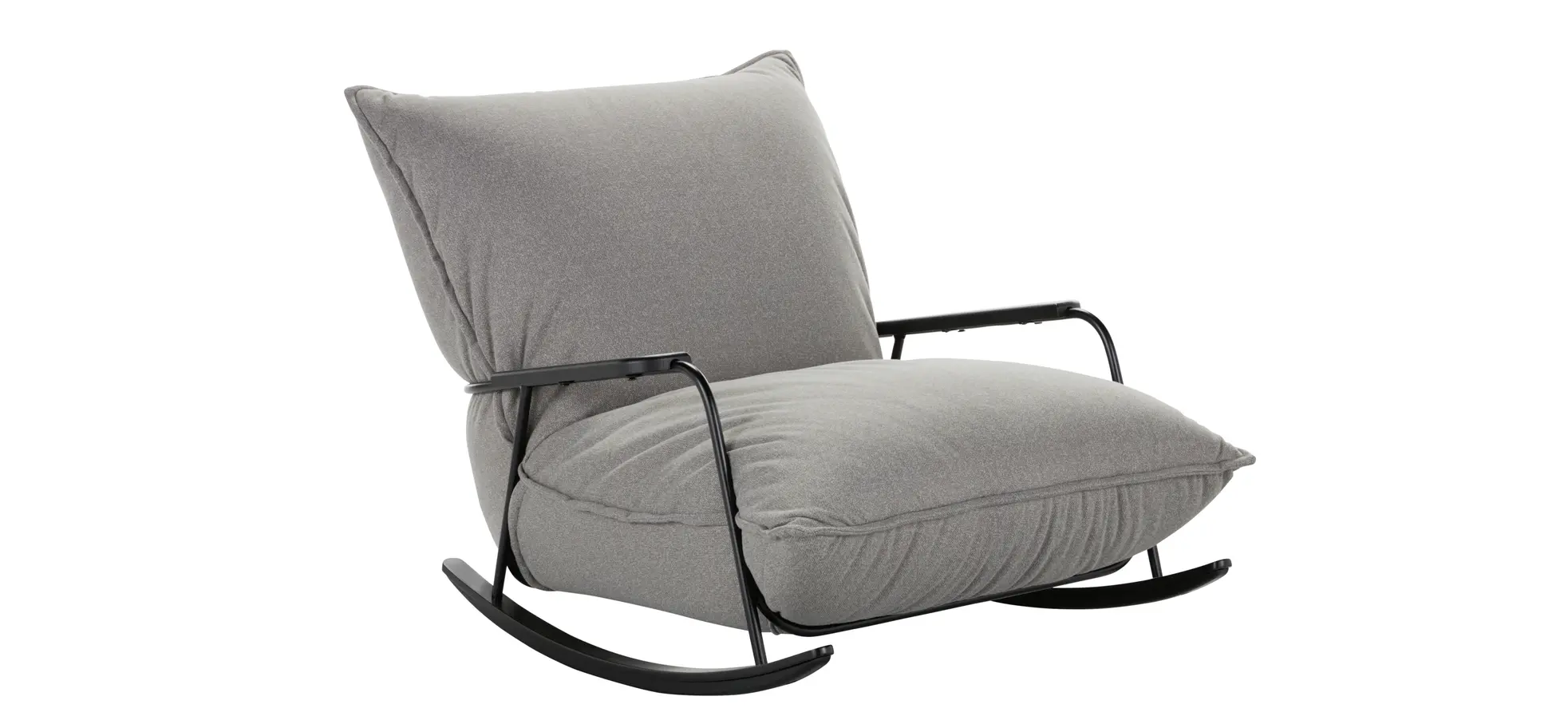 Sessel Fluffy - Stoff, Grau