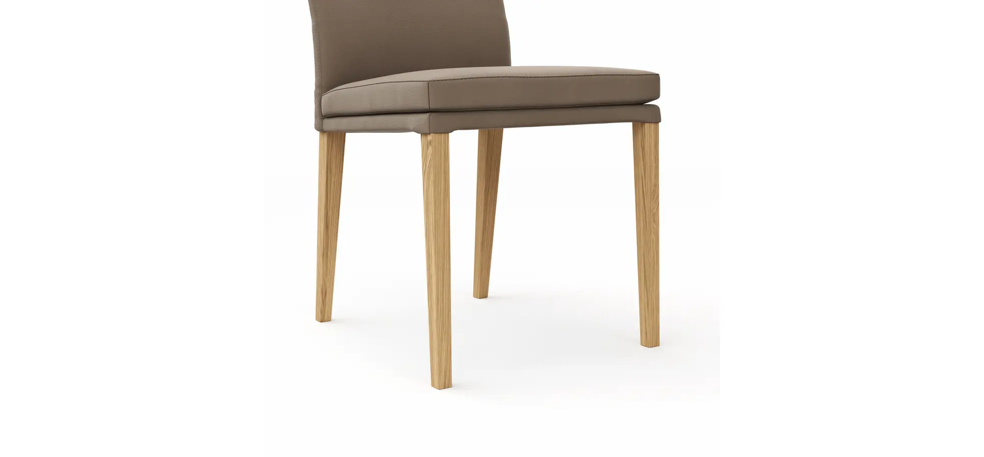 Stuhl Tuma - Leder, Kitt