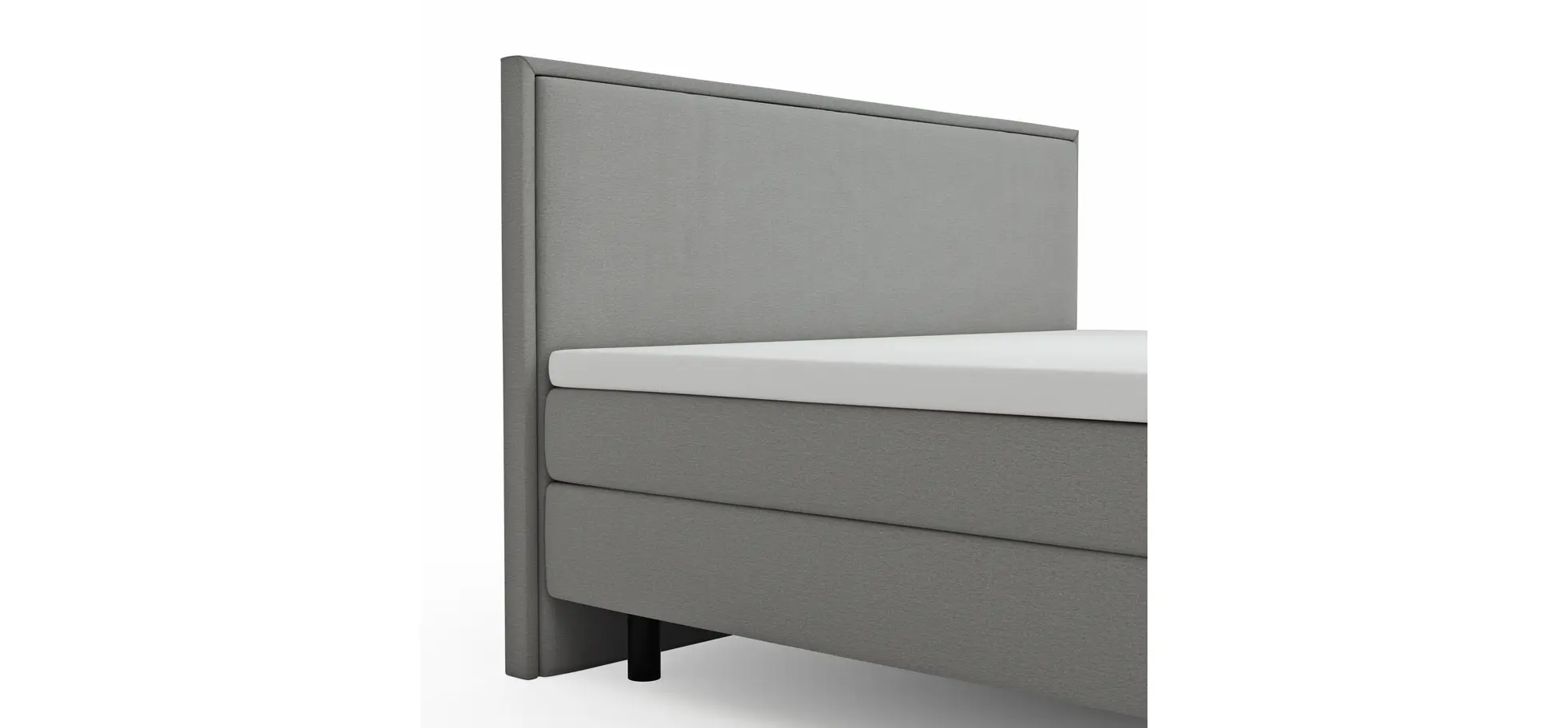 Boxspringbett Valencia - Liegefläche ca. 160x200 cm, Stoff, Zink