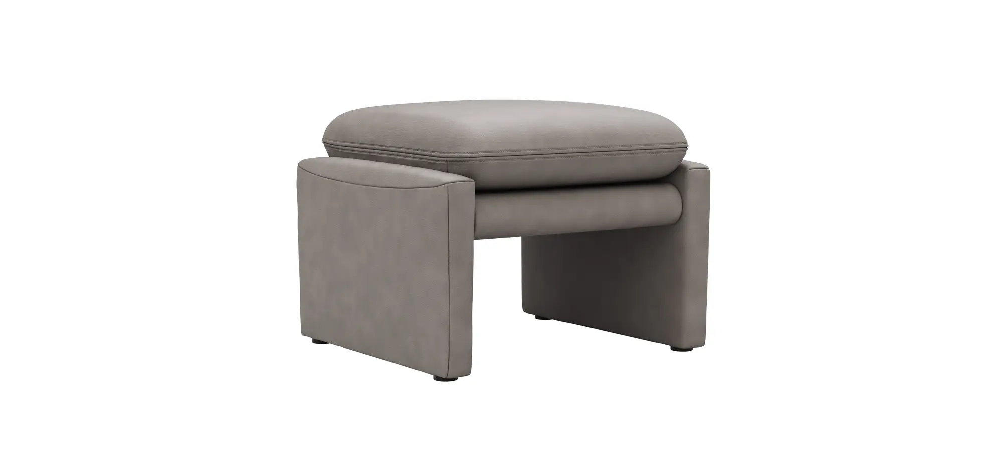 Hocker Tenero - inkl. Sitzhöhe verstellbar, Stoff, Grau 130075