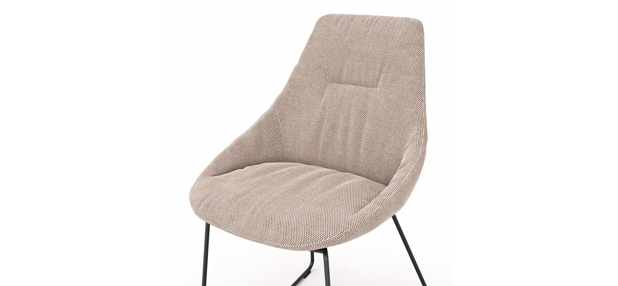 Stuhl Pegara - Stoff, Beige