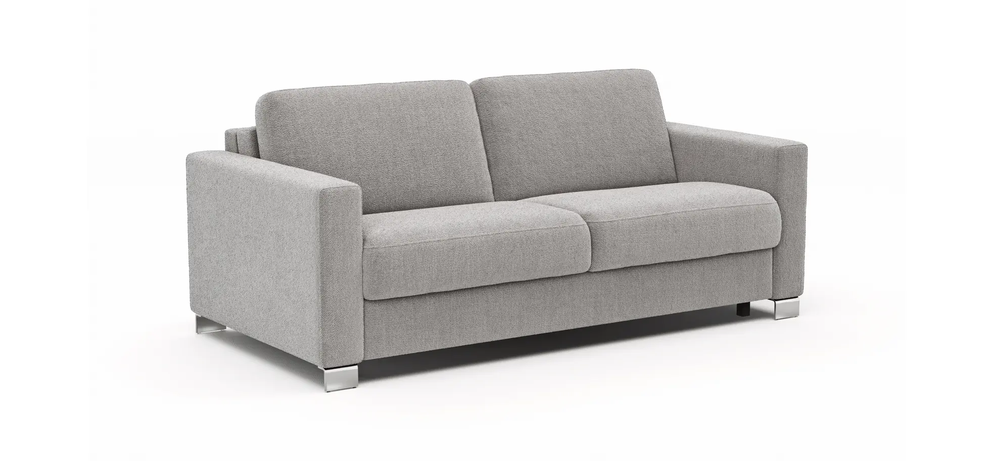 Sofa Nuoro - 2,5-Sitzer inkl. Schlaffunktion, Armlehne 1, Stoff, Grau