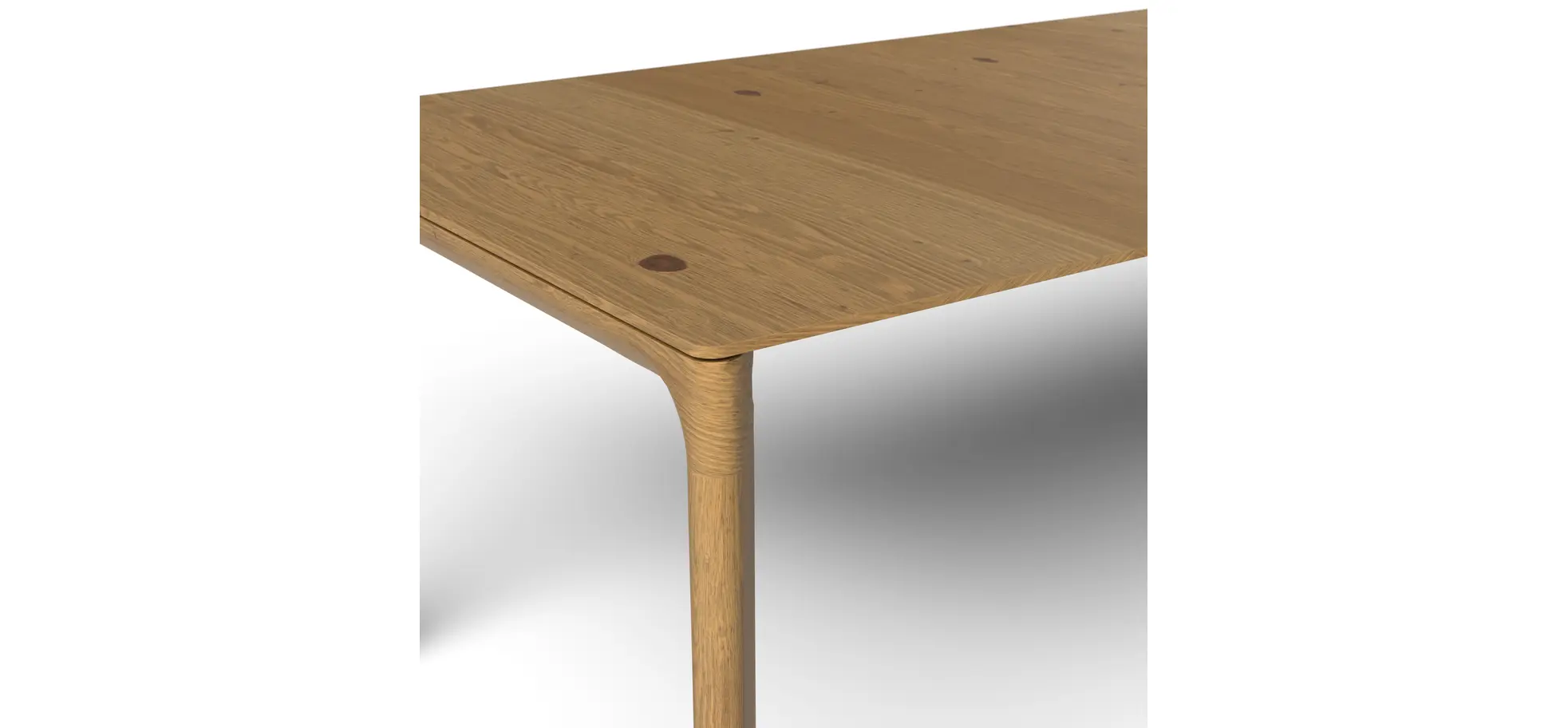 Esstisch 3400 - ausziehbar, LB ca. 220x100cm, Asteiche massiv