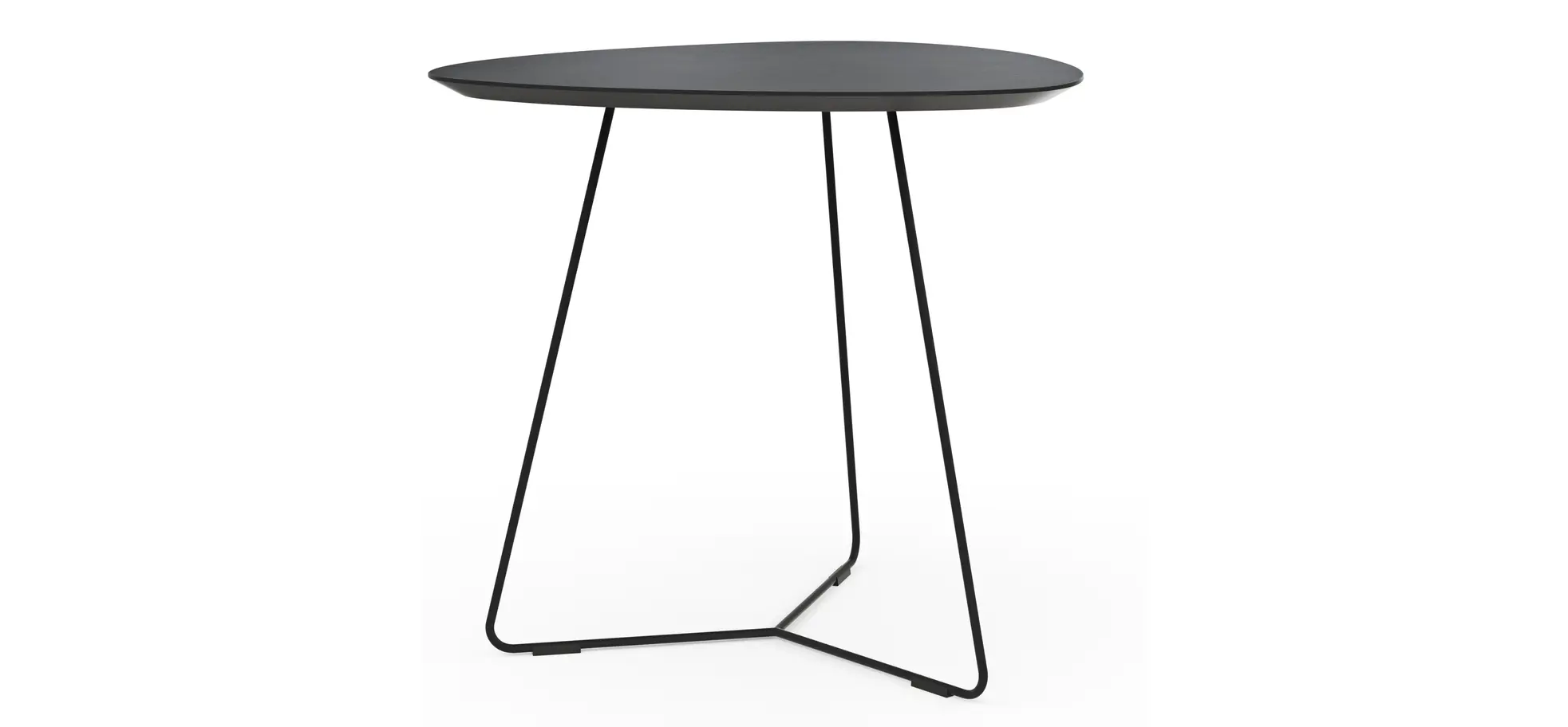 Ecktisch Fano - LBH ca. 59x50x55 cm, Fenix, Schwarz