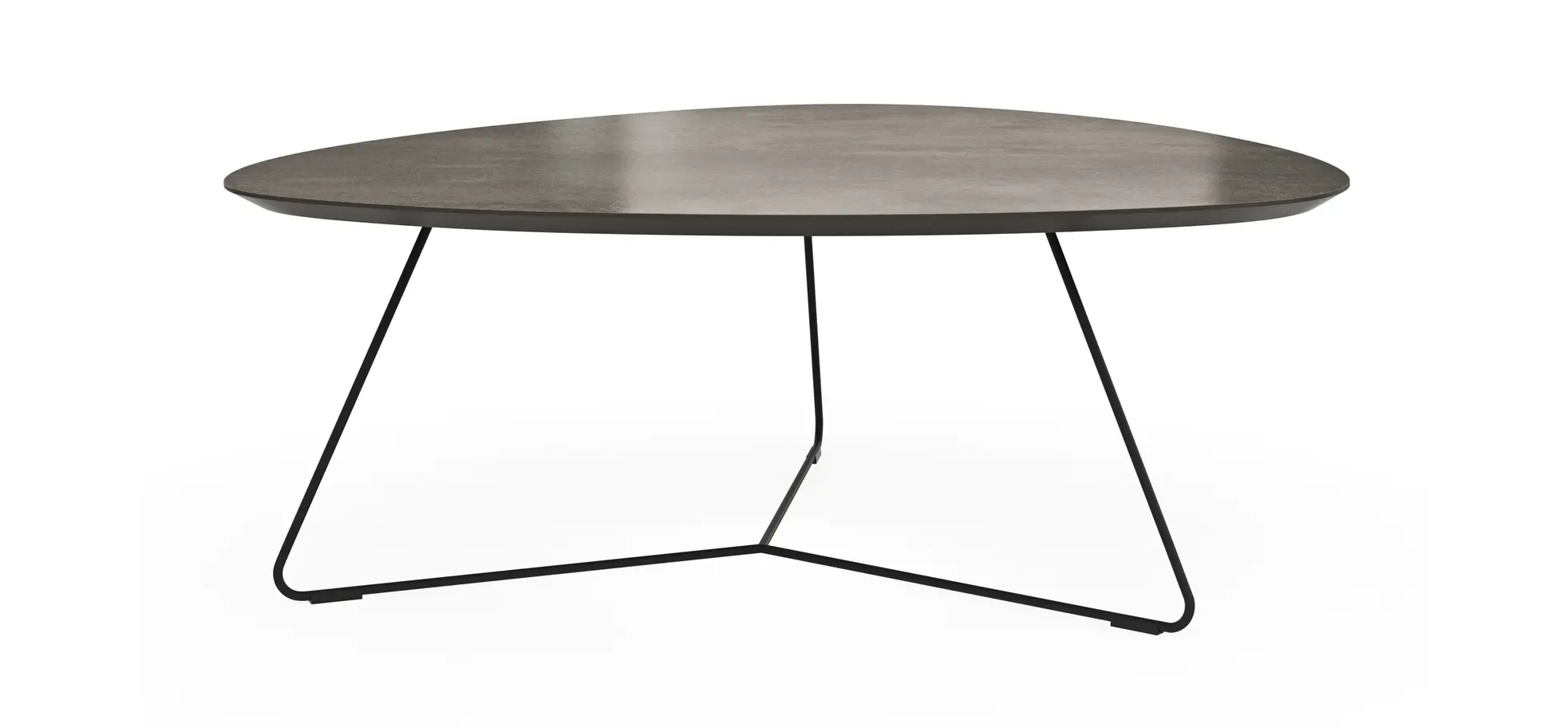 Couchtisch Fano - LBH ca. 96x86x38 cm, HPL, Graubraun