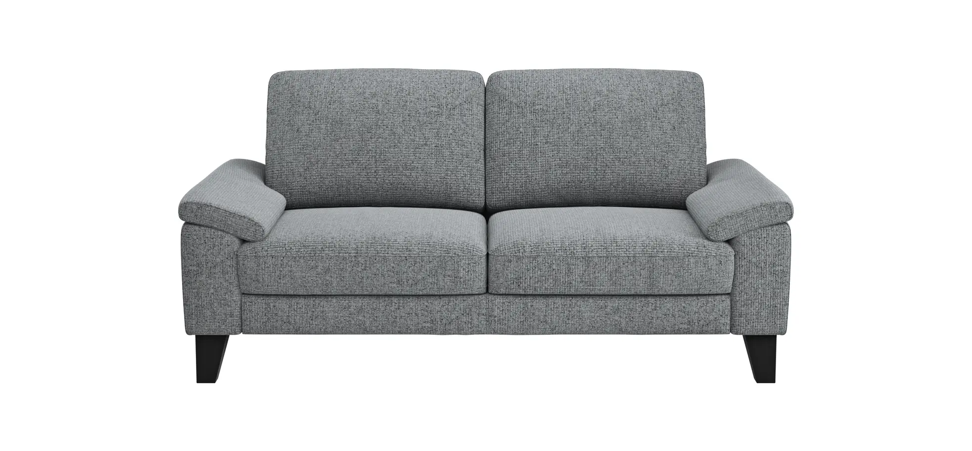 Sofa Oviedo - 2-Sitzer, keine Funktionen, Flachgewebe, Grau 102296