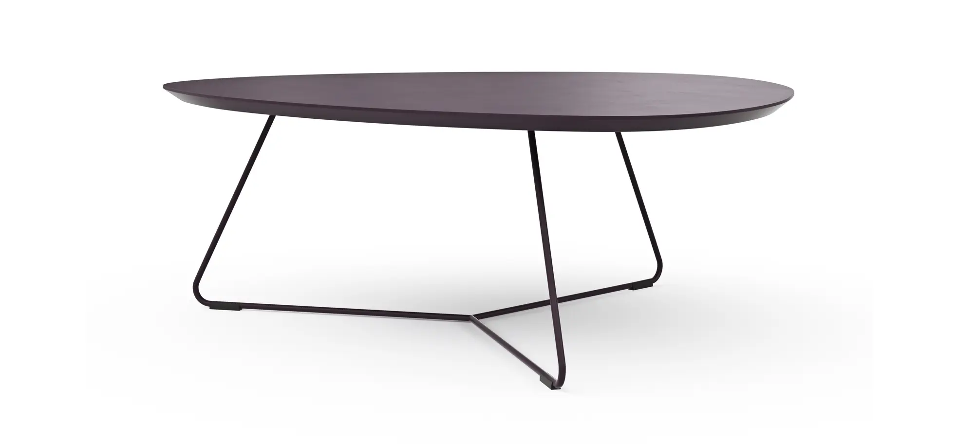 Couchtisch Fano - LBH ca. 87x78x33 cm, Fenix, Aubergine