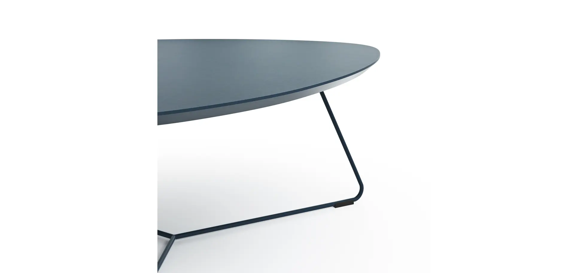 Couchtisch Fano - LBH ca. 87x78x33 cm, Fenix dunkelblau