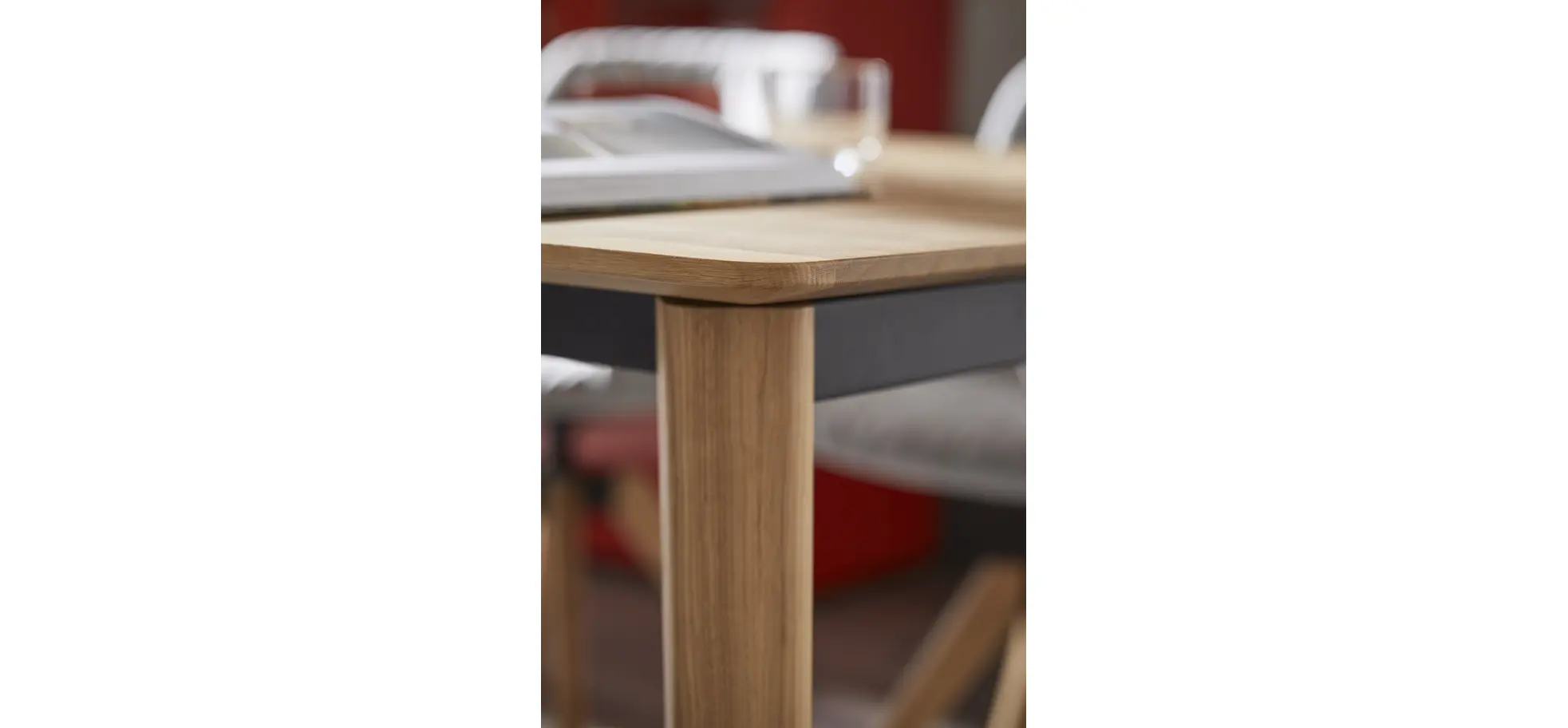 Esstisch Saltino - ausziehbar, LB ca. 180x100 cm, Eiche massiv