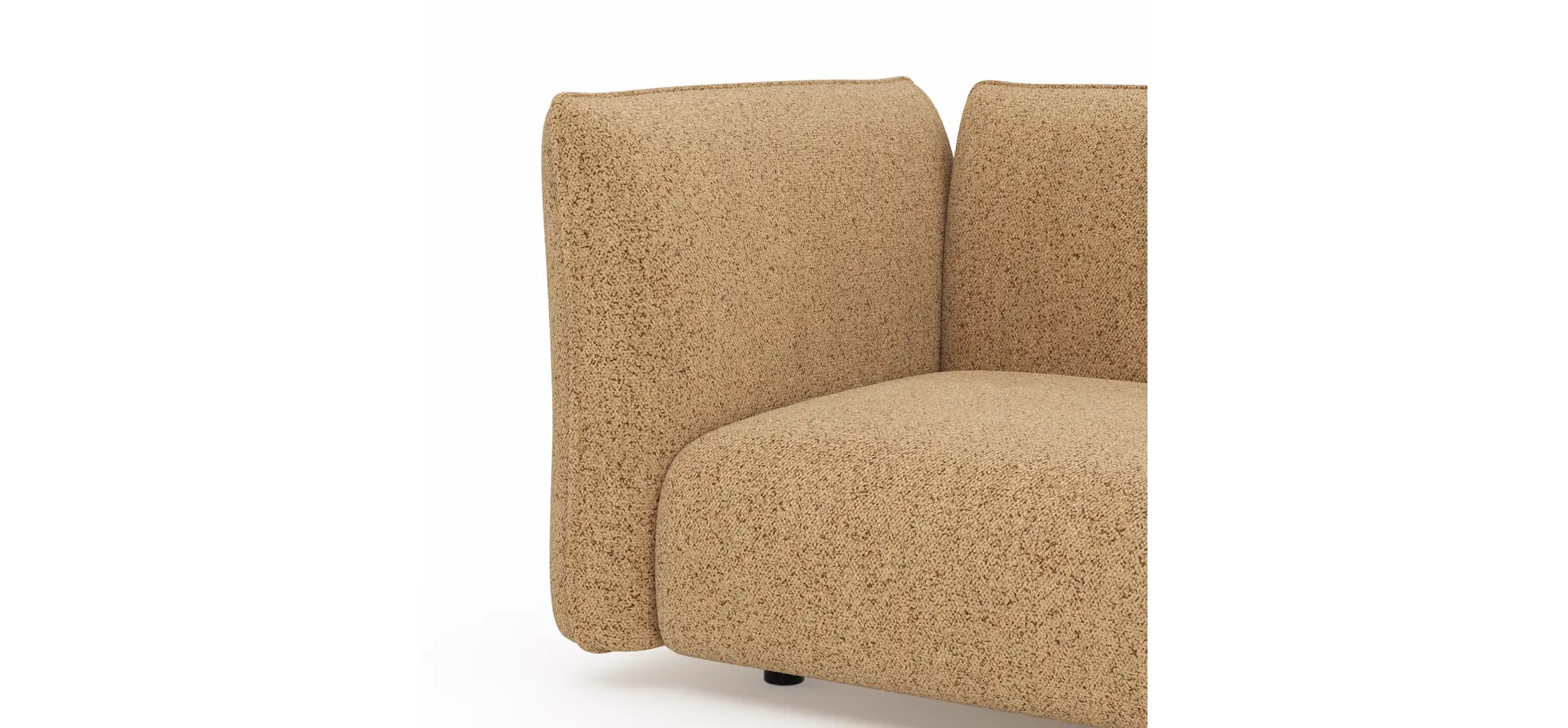 Sofa Motone - 3-Sitzer, Stoff, Kurkuma