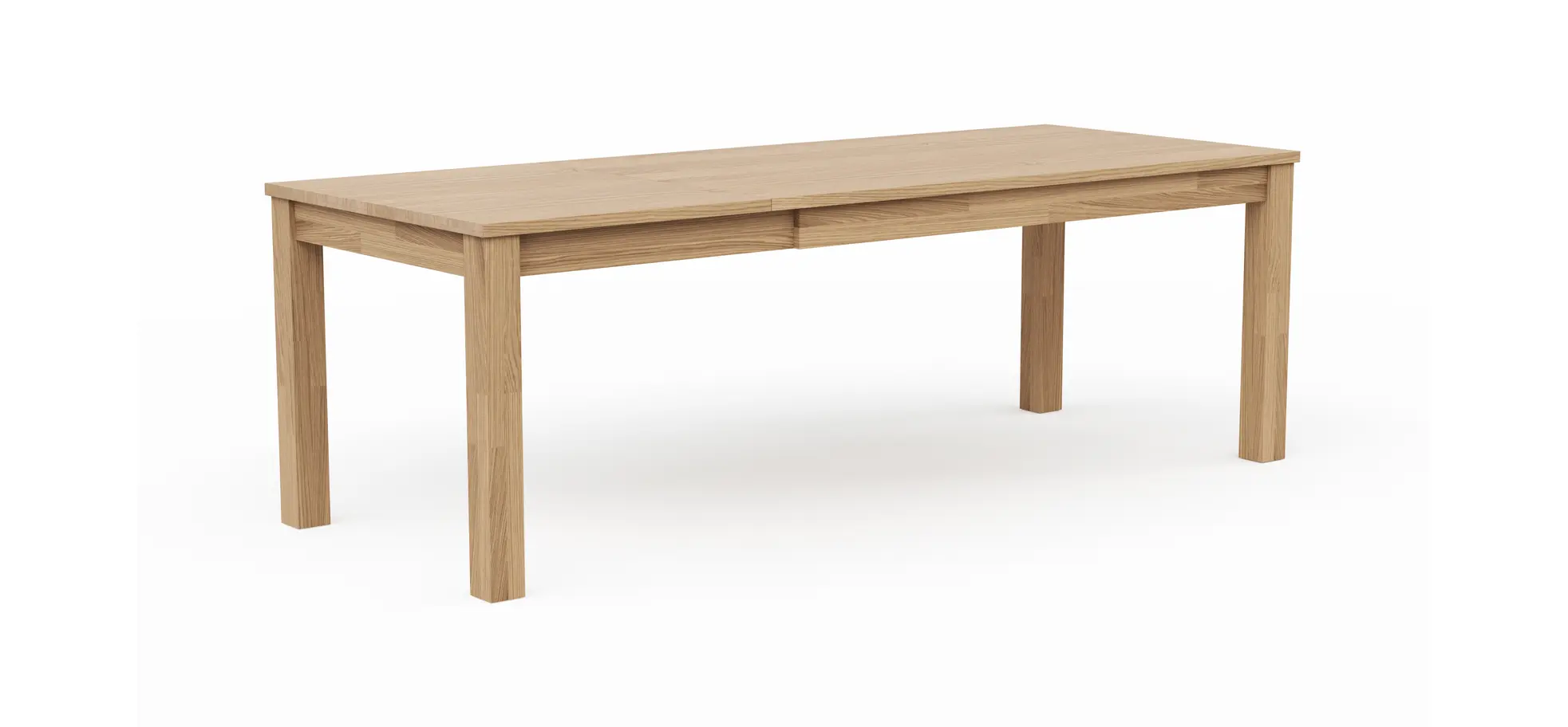 Esstische Dinner - ausziehbar, LB ca. 160x90 cm , Eiche bianco massiv