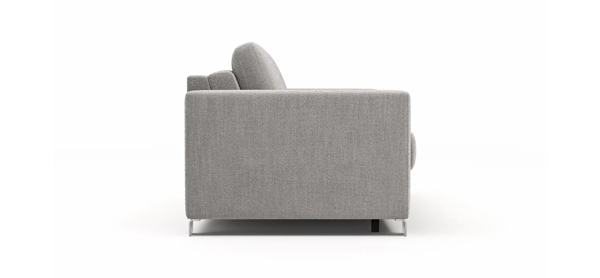 Sofa Nuoro - 2,5-Sitzer inkl. Schlaffunktion, Armlehne 1, Stoff, Grau