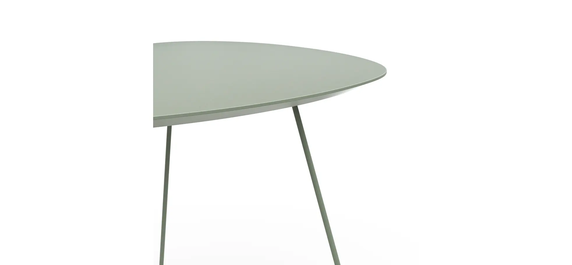 Ecktisch Fano - LBH ca. 59x50x50 cm, Fenix, Olivgrün