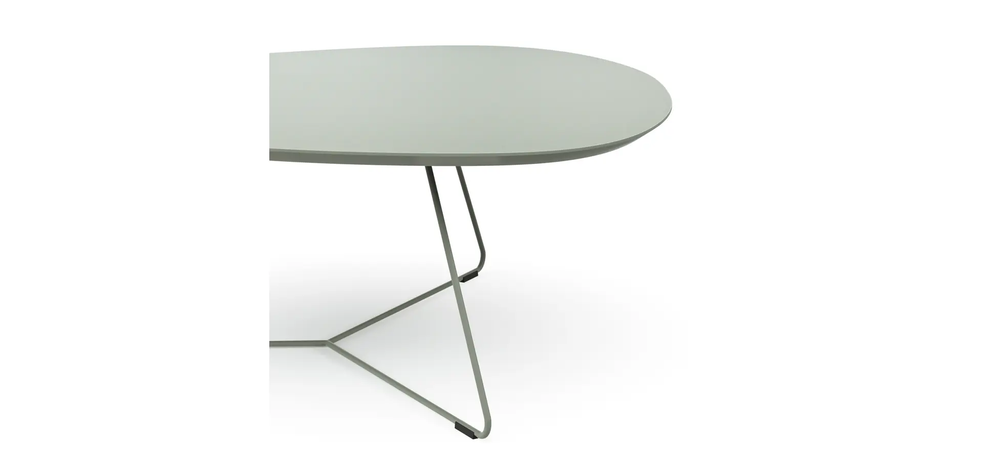 Couchtisch Fano - LBH ca. 96x86x38 cm, Fenix, Olivgrün