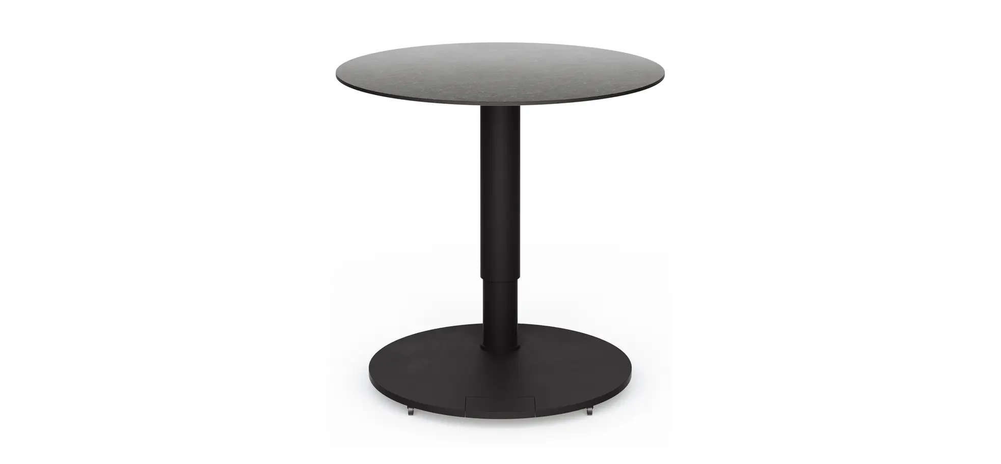 Beistelltisch Camas - LBH ca. 50x50x48 cm, Keramik schwarz