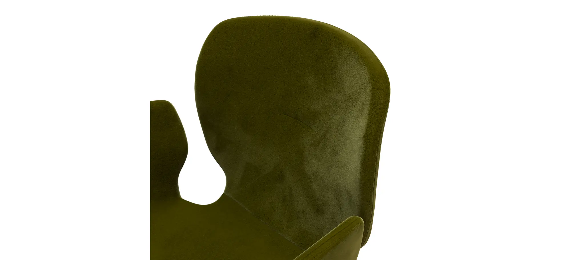 Armlehnstuhl Saltino - Stoff, Schlammgrün