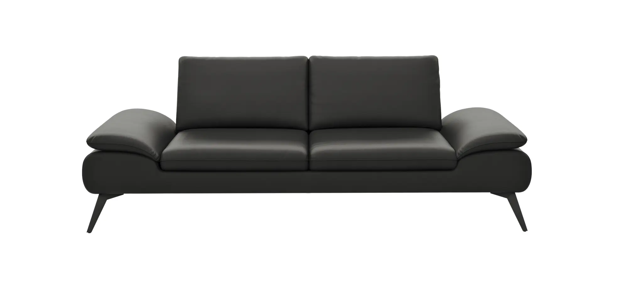 Sofa Collina - 3-Sitzer, Leder, Schwarz 143341