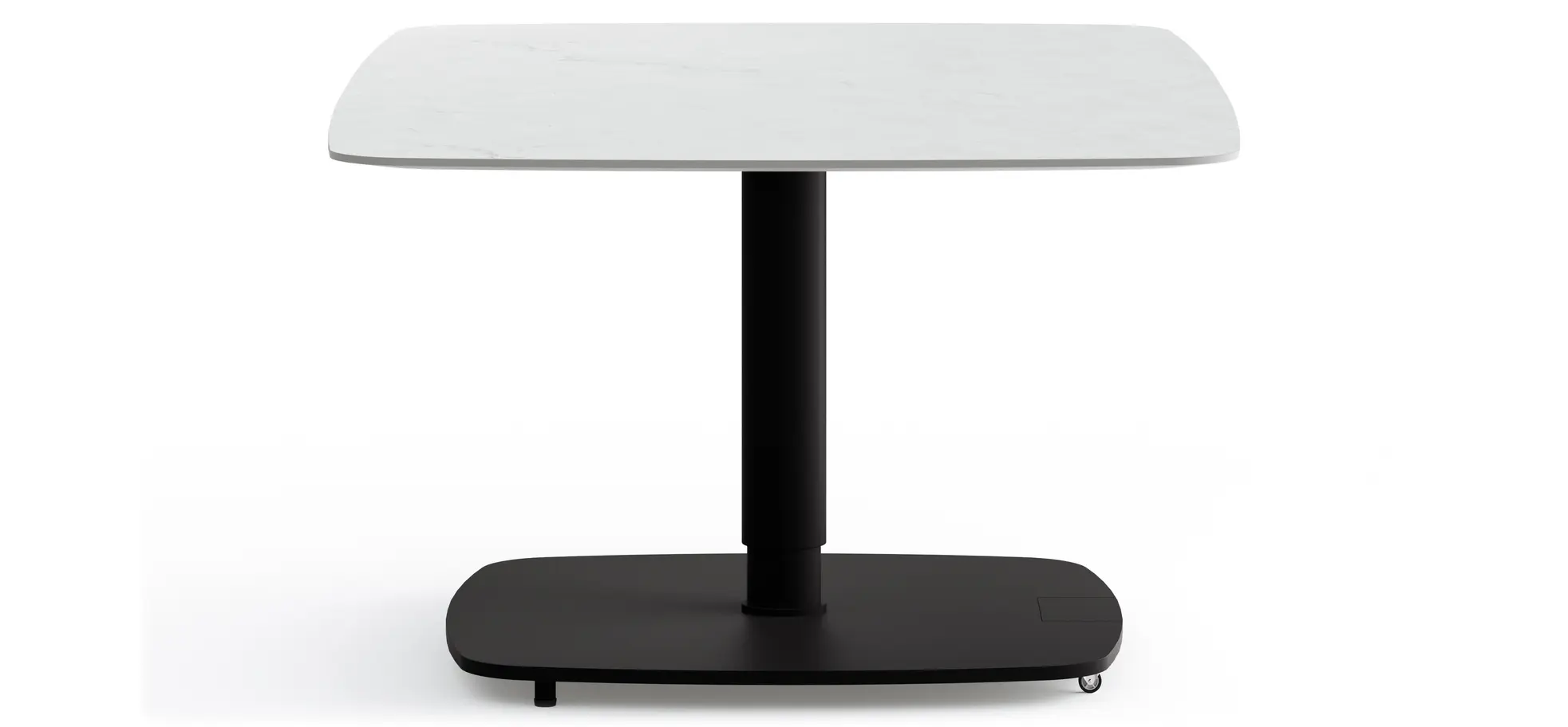 Couchtisch Camas - LBH ca. 100x65x42 cm, Keramik, Creme