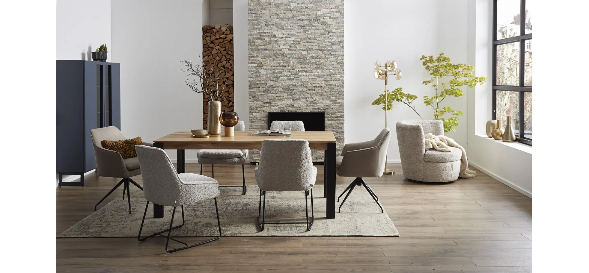 Esstisch Talara Luca - LB ca. 180x90cm, Wildeiche