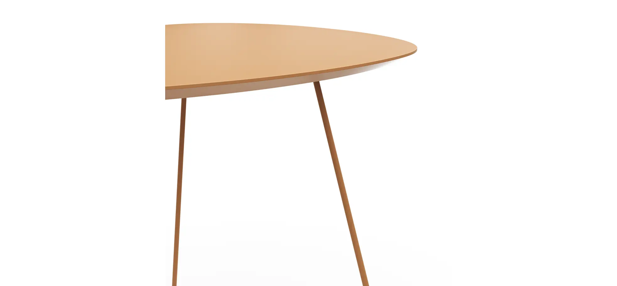 Ecktisch Fano - LBH ca. 59x50x55 cm, Fenix, Beige