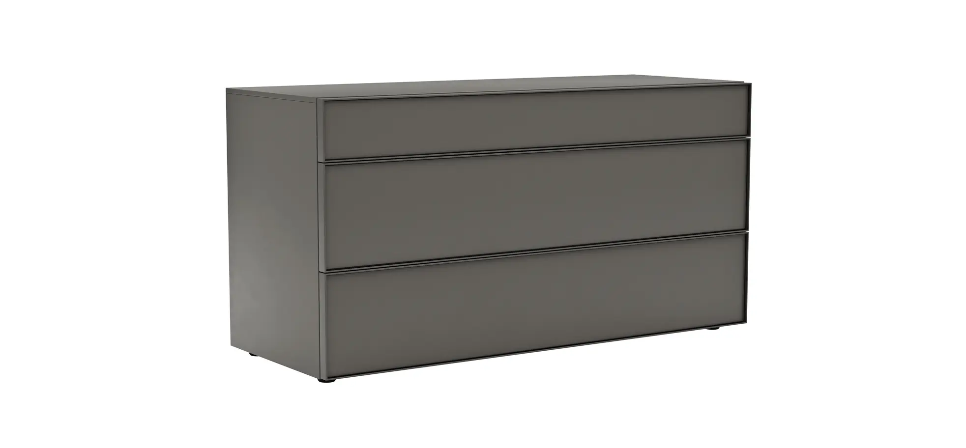 Kommode Loretto - BHT ca. 135x70x53 cm, Lack matt, Anthrazit 114376