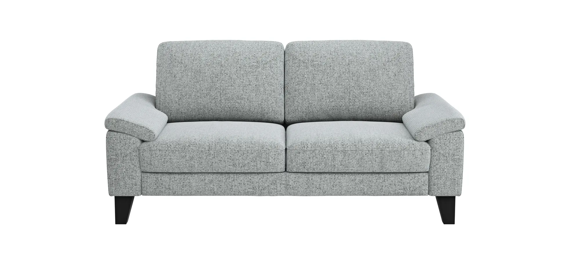 Sofa Oviedo - 2-Sitzer, keine Funktionen, Flachgewebe, Hellgrau 102297