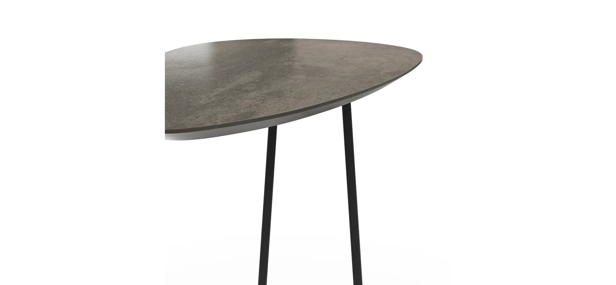 Sofatisch Fano - LBH ca. 57x39x54 cm, HPL Laminat, Graubraun