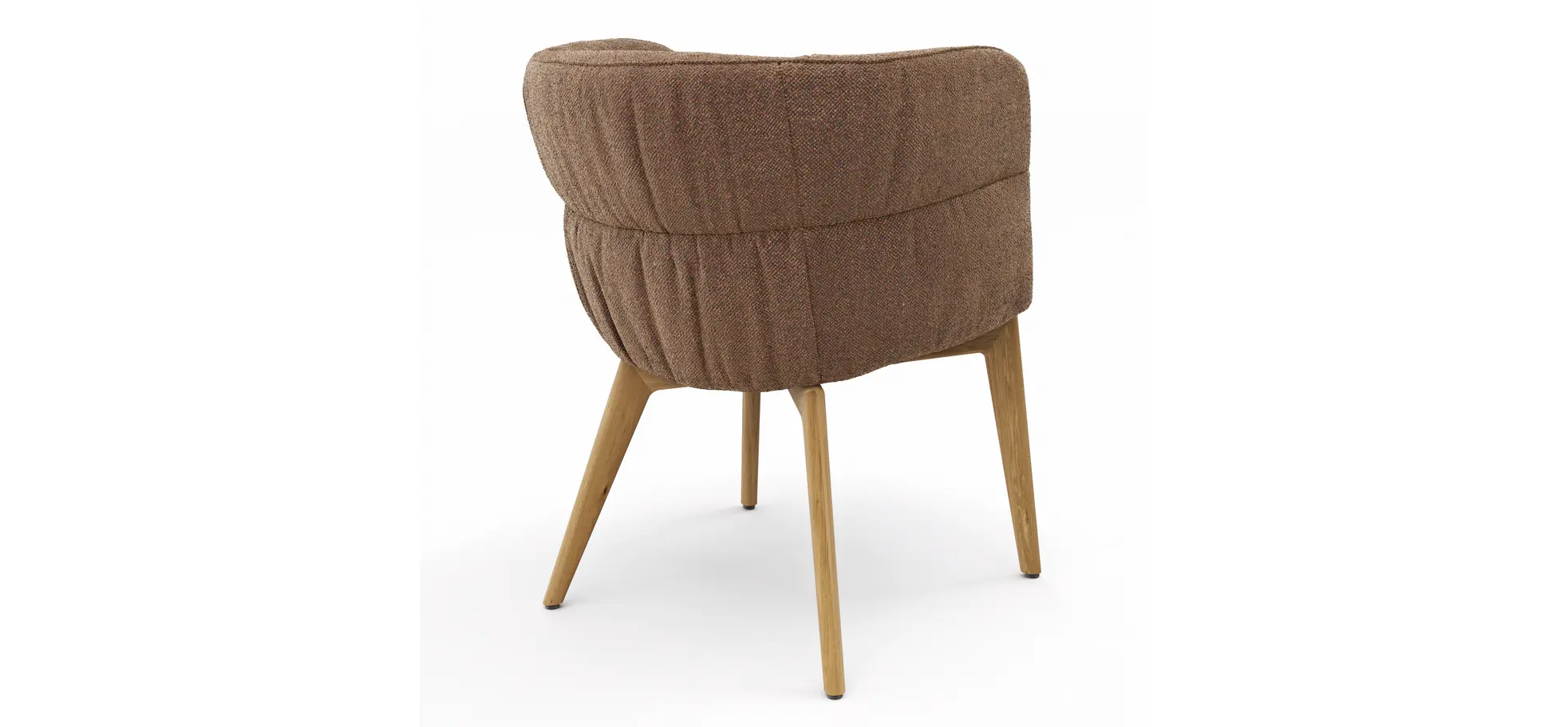 Armlehnstuhl Milana - Stoff, Cognac