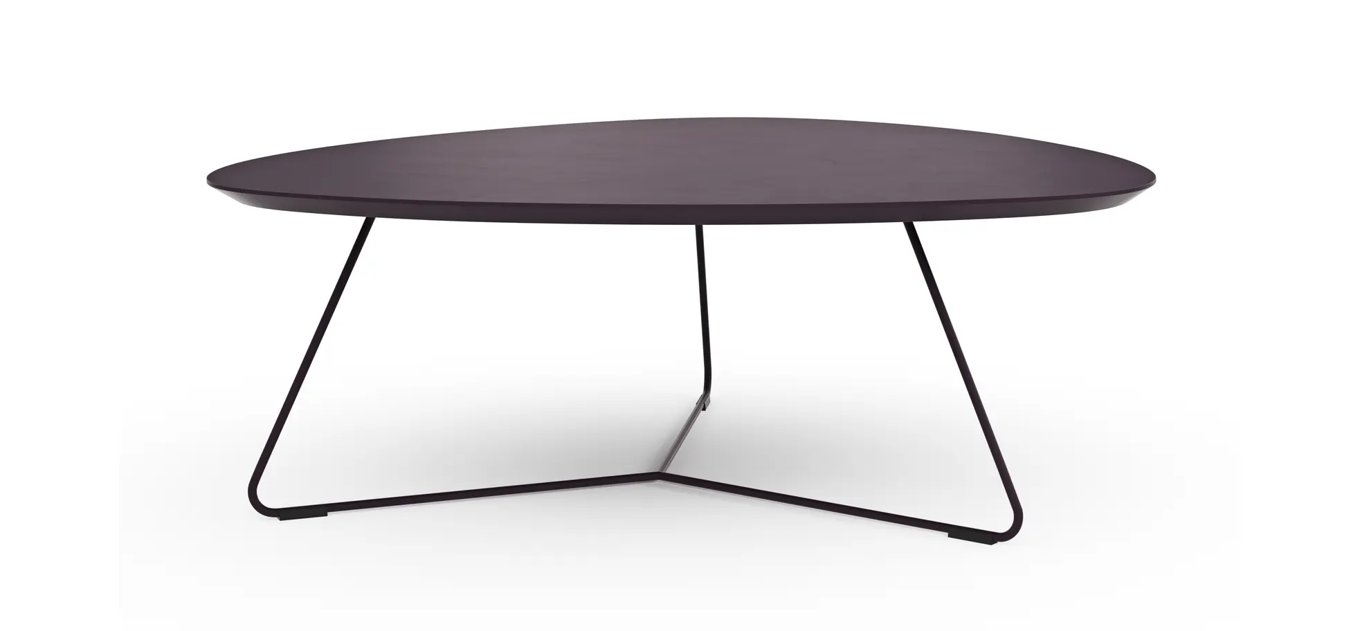 Couchtisch Fano - LBH ca. 87x78x33 cm, Fenix, Aubergine