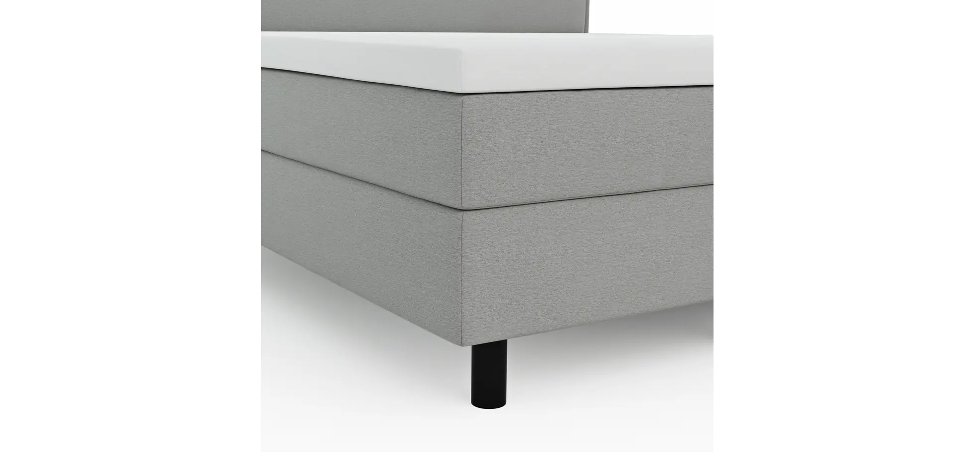 Boxspringbett Valencia - Liegefläche ca. 160x200 cm, Stoff, Zink