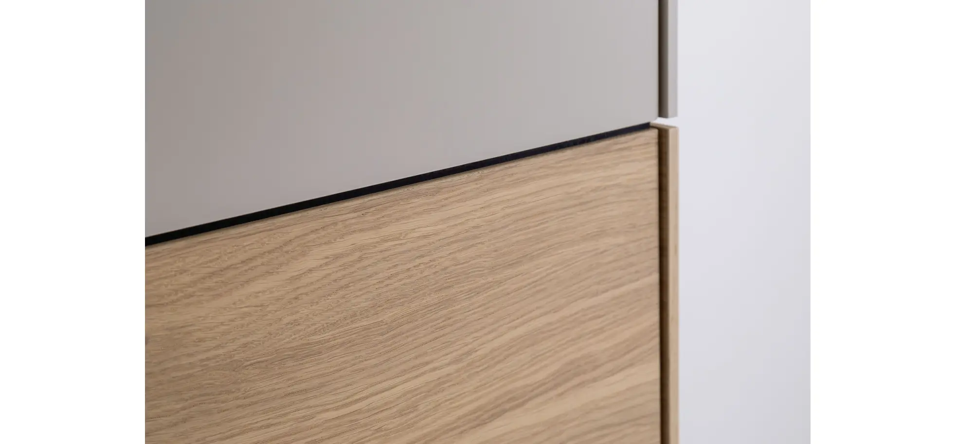 Drehtürenschrank Matera - BHT ca. 251x235x60 cm, Lack Matt, Kaschmir, Eiche, Milk