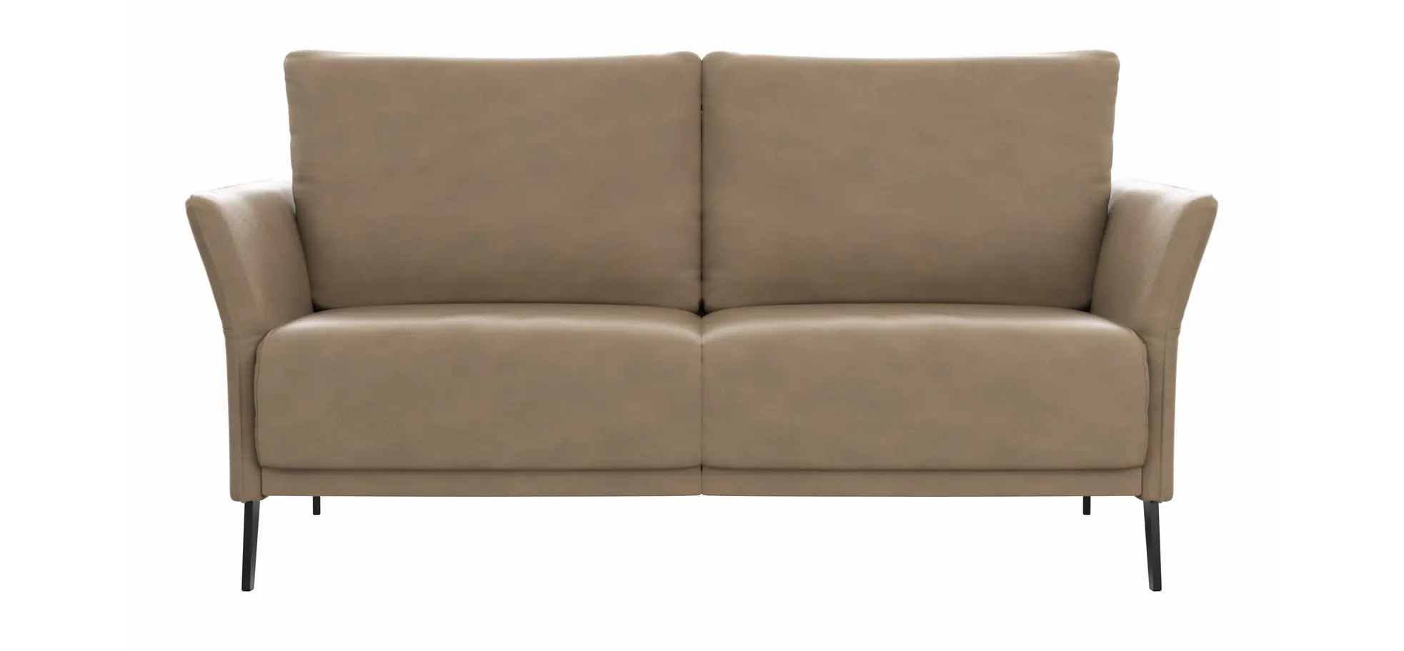 Sofa Rosario - 2-Sitzer, Leder, Rauchbraun 142950
