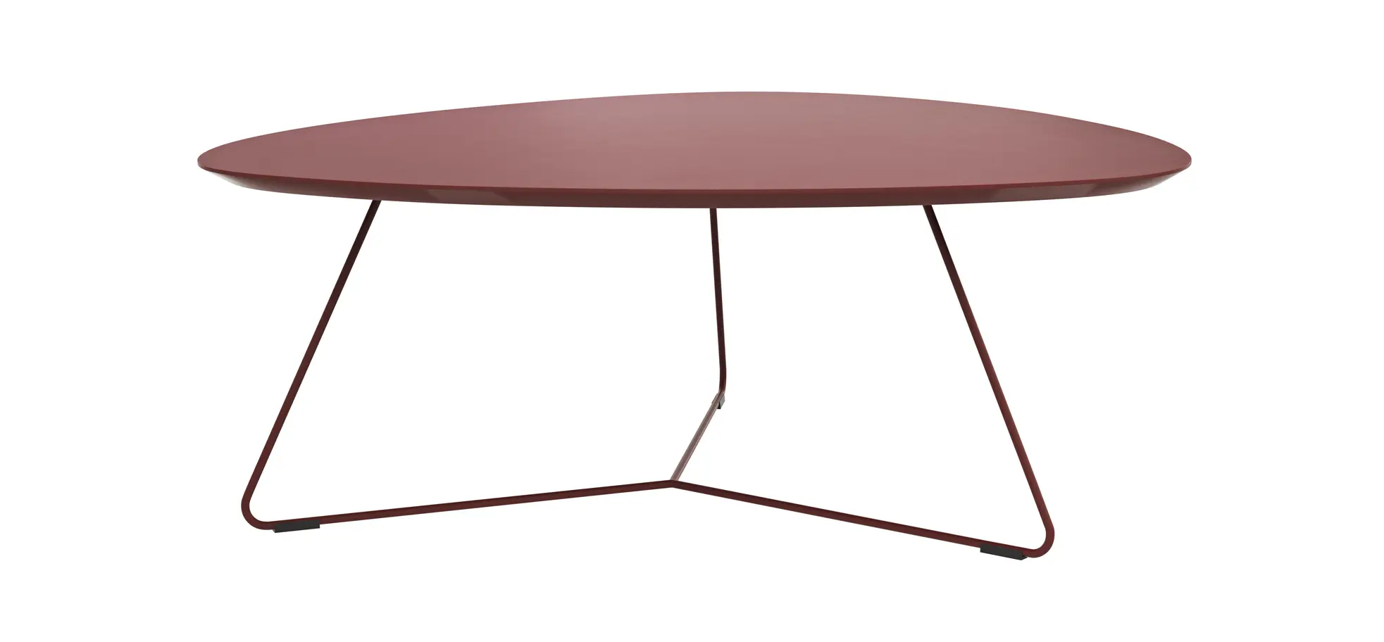 Couchtisch Fano - LBH ca. 96x86x38 cm, Fenix, Bordeaux