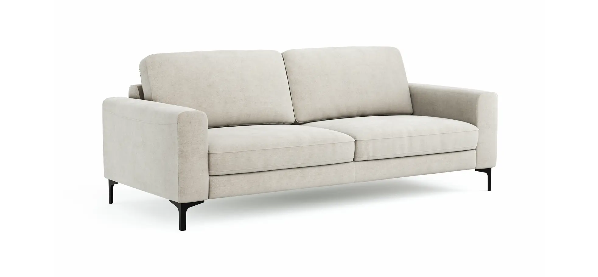 Sofa Oviedo - 3-Sitzer, Stoff, Natur