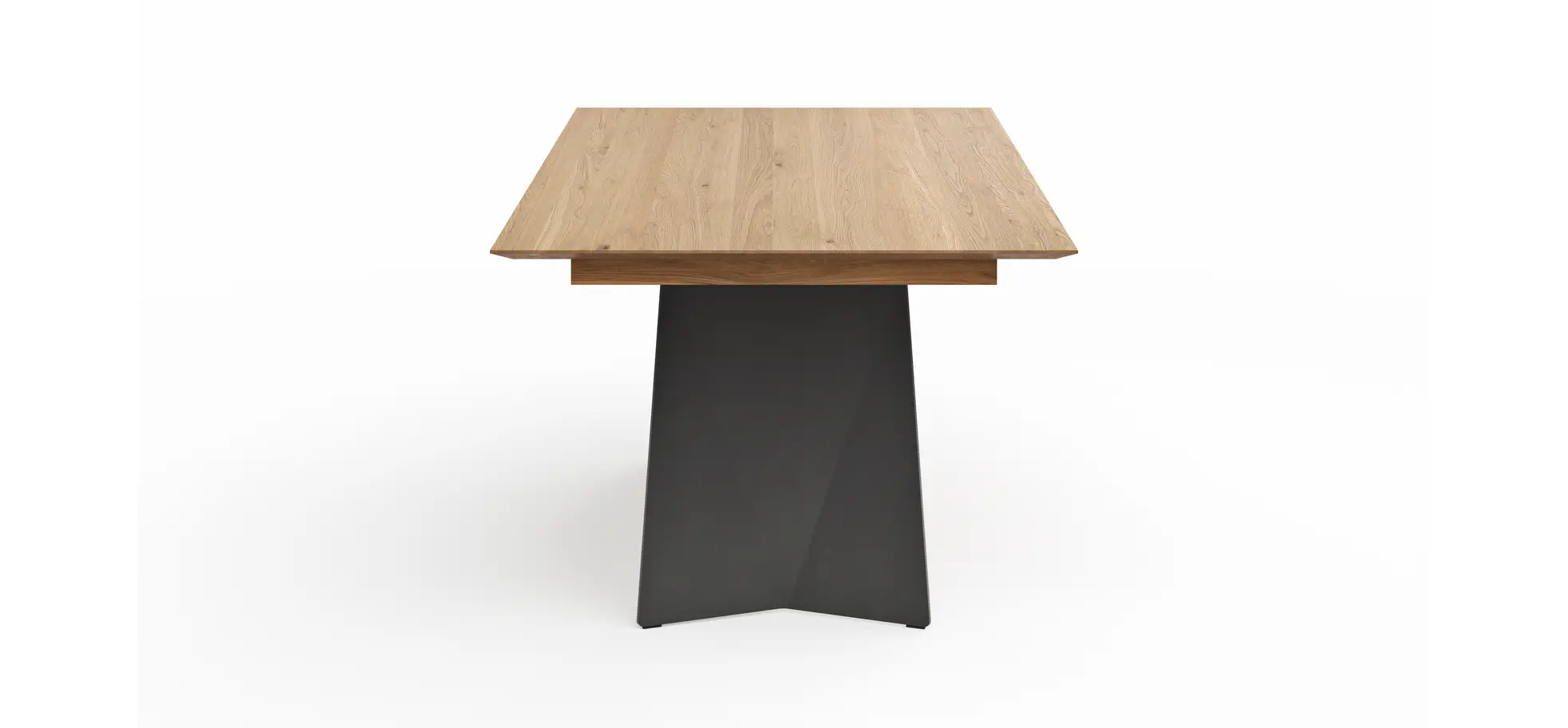 Esstisch 3100 - LB ca. 200x100 cm, beiseitig ausziehbar, Asteiche massiv, Geölt