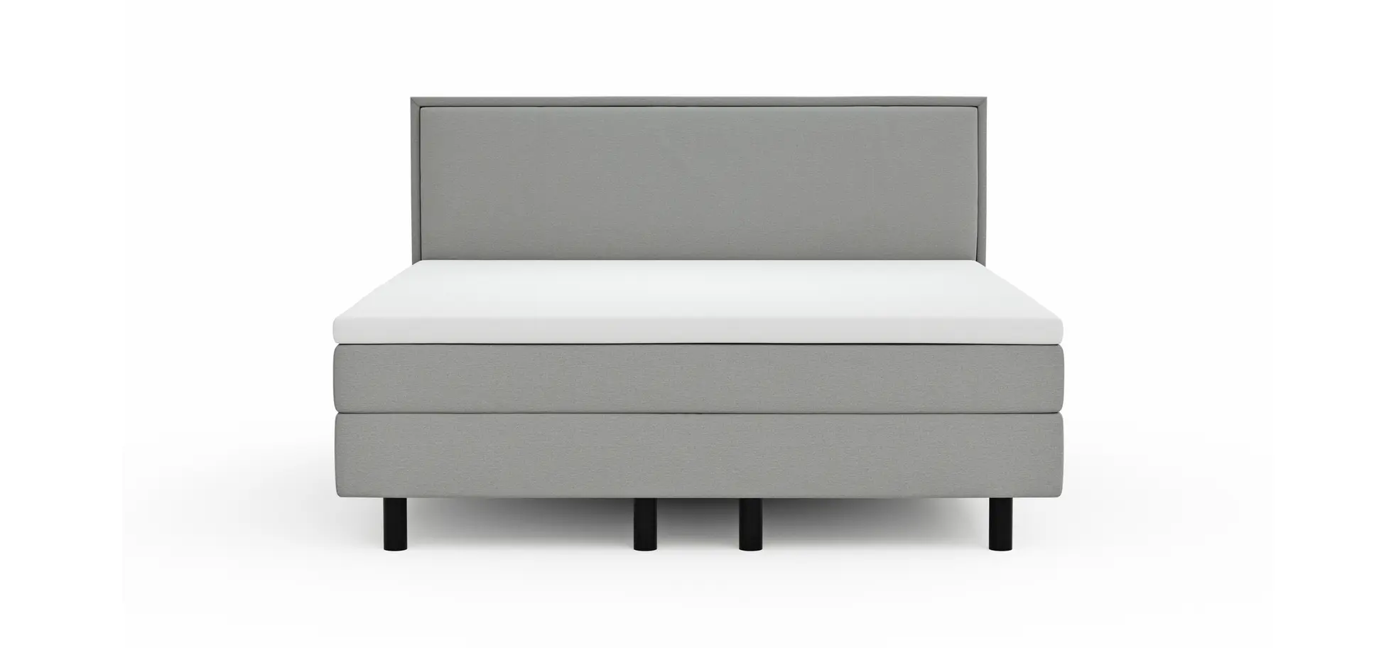 Boxspringbett Valencia - Liegefläche ca. 180x200 cm, Stoff, Zink