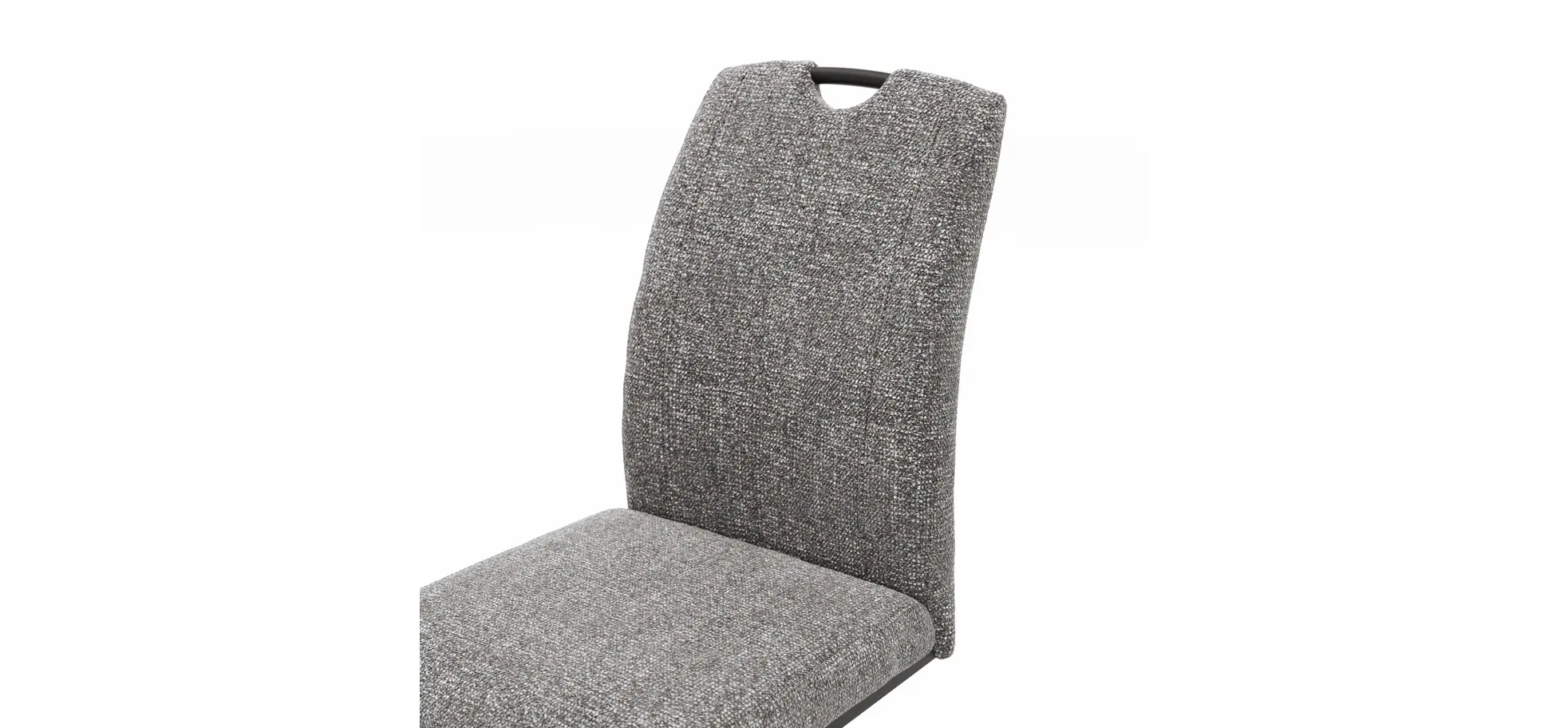 Freischwinger Dinner  - Stoff, Grau